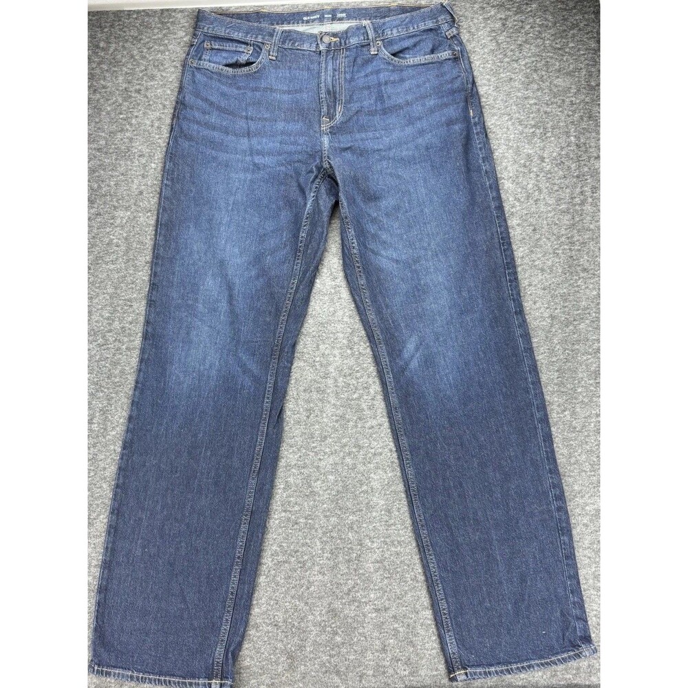 Old Navy Jeans Mens 38x36 Loose Built-In Flex Dark Wash Blue Denim